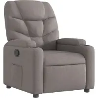 Syfax Fauteuil inclinable Taupe Tissu