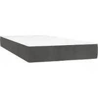 Syfax Matelas de lit à ressorts ensachés fermeté moyenne 100x220x20 cm velours