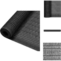 vidaXL Pare-soleil de clôture Anthracite 1,2x10 m HDPE 195 g/m² - Parasols & Protection solaire