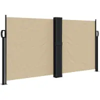 Syfax Auvent latéral rétractable beige 120x1200 cm