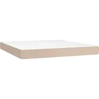 Syfax Matelas de lit à ressorts ensachés fermeté moyenne Cappuccino 180x200x20cm