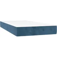 Syfax Matelas à ressorts ensachés 80 x 220 cm Bleu foncé