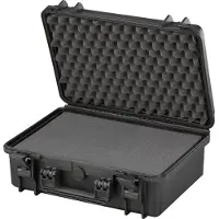 XENOTEC MAX 430S valise étanche à l'eau et à la poussière en noir, y compris des inserts en mousse avec découpe en cube pour une adaptation individuelle