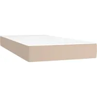 Syfax Matelas à ressorts ensachés pour enfants fermeté moyenne 80x160 cm similicuir