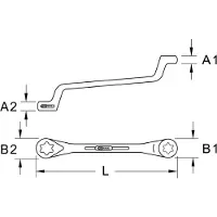 Ks Tools 911.0365 Clé polygonale double