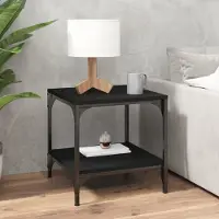 Prolenta Maison Exclusive - Table d'appoint noire 40x40x40 cm Matériau dérivé du bois
