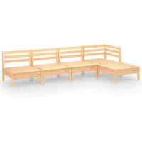 Syfax Salon de jardin 5 pcs Bois de pin massif