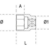Beta Sechskant 1/2 Steckschlüssel - 13mm