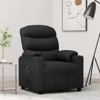 Prolenta Maison Exclusive - Fauteuil relax électrique noir tissu