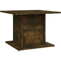 Syfax Table basse chêne fumé 55,5x55,5x40 cm bois d'ingénierie