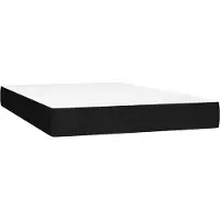 Syfax Matelas de lit à ressorts ensachés fermeté moyenne Noir 120x200x20 cm Tissu
