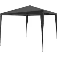 The Living Store Partyzelt 3x3 m PE Anthrazit