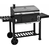 TAINO HERO XXL Smoker Barbecue au charbon de bois BBQ Chariot de barbecue Barbecue à poser