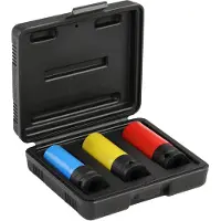 Gedore Jeu de douilles pour clé à chocs 1/2" 3 pièces R63043003 ROUGE