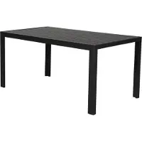 Ebuy24 Cult Table de jardin, 150 cm, noir/noir.