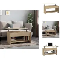 vidaXL Table basse Chêne Sonoma 102x50x52,5 cm Bois composite - Tables basses