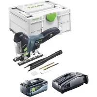 Festool CARVEX PSC 420 EB-Basic Scie sauteuse pendulaire sans fil 18 V 120 mm Brushless + 1x batterie 8,0 Ah + chargeur rapide + Systainer