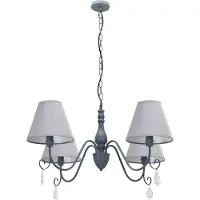 Toolight Lampe Suspendue APP991-4CP Grey