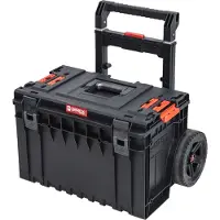 Qbrick System ONE Cart 2.0 Trolley 641 x 485 x 660 mm 52 l IP66 capacité de charge 100 kg empilable avec poignée télescopique double en aluminium