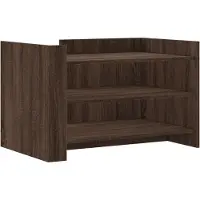 vidaXL Table basse marron imitation chêne 80x50x50 cm Bois composite