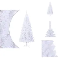 vidaXL Sapin de Noël artificiel L 240 cm Blanc - Sapins de Noël