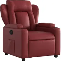 Syfax Fauteuil inclinable Rouge bordeaux Similicuir