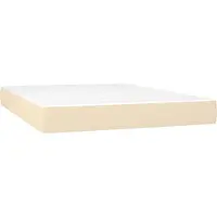 Syfax Matelas de lit à ressorts ensachés fermeté moyenne Crème 140x190x20 cm Tissu