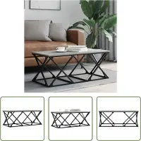 The Living Store Table basse Gris Sonoma 100x49x40 cm Bois composite
