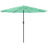 Syfax Parasol de jardin avec mât en acier vert 388x388x248 cm