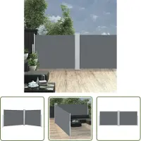 The Living Store Store latéral extensible anthracite 140 x 1000 cm