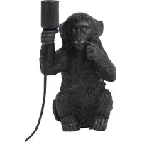 Present Time Light & Living - lampe de table - Monkey - noir - plastique - lampe de chevet - E27 - 1851620
