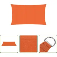 The Living Store Store 160 g/m² Orange 2,5x5 m HDPE