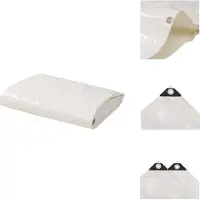 vidaXL Bâche 650 g/m² 1,5 x 10 m blanc - Bâches