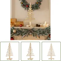 The Living Store Sapin de Noël en bois à décorer 60 cm Pin massif