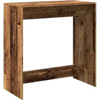 Syfax Table de bar vieux bois 102x50x103,5 cm bois d'ingénierie