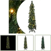 The Living Store Arbre de Noël artificiel avec éclairage 60 LED 120 cm