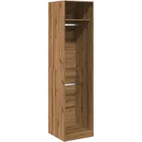 Syfax Garde-robe chêne artisanal 50x50x200 cm bois d'ingénierie