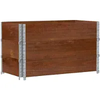 Syfax Colliers de palette 3 pcs marron 100x50 cm bois de pin solide