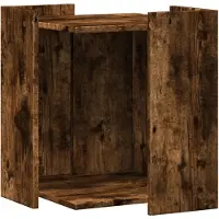 vidaXL Bac à litière Chêne fumé 42x42x51 cm Bois composite