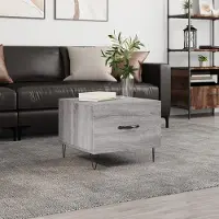 Prolenta Maison Exclusive - Table basse Gris Sonoma 50x50x40 cm Matériau dérivé du bois
