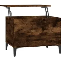 Syfax Table basse Chêne fumé 60x44,5x45 cm Bois d'ingénierie