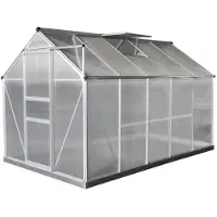 Westmann Serre aluminium Flora 610 argent 312x192x201 cm