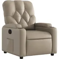 Syfax Fauteuil inclinable Cappuccino Similicuir