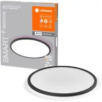 Ledvance Osram LED Smart Deckenleuchte Orbis Ultra Slim Backlight Schwarz Ø40cm 25W 2940lm RGBTW 2700K-6500K Dimmbar App Google Alexa WiFi