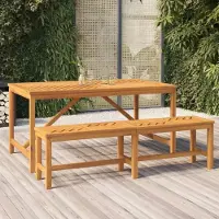 Prolenta Maison Exclusive - Table de jardin 150x90x74 cm en bois massif d'acacia