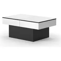 Vicco Table basse Boto Noir 95x58cm Extensible, Model 47642