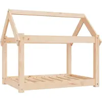 Syfax Lit pour chien 81x60x70 cm Bois de pin solide