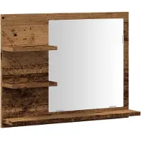Syfax Armoire à miroir salle de bain chêne artisanal 60x10,5x45 cm