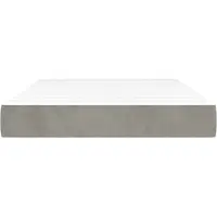 Syfax Matelas de lit à ressorts ensachés fermeté moyenne gris clair 120x220x20 cm