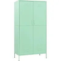Syfax Garde-robe Vert menthe 90x50x180 cm Acier